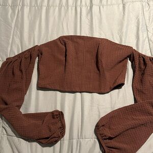 Off the shoulder corset top